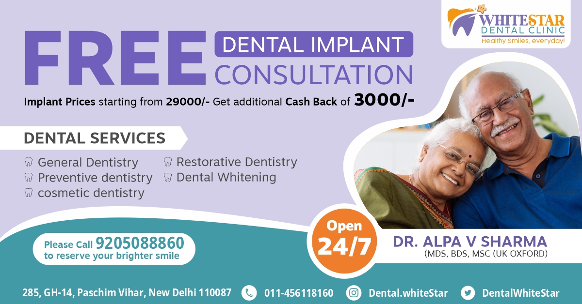 Best Dental Implants Clinic in Pashim Vihar